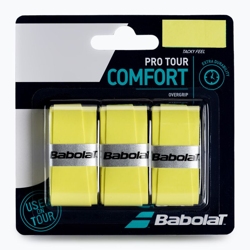 BABOLAT Pro Tour Tennisschlägerhüllen 3 Stück gelb 653037
