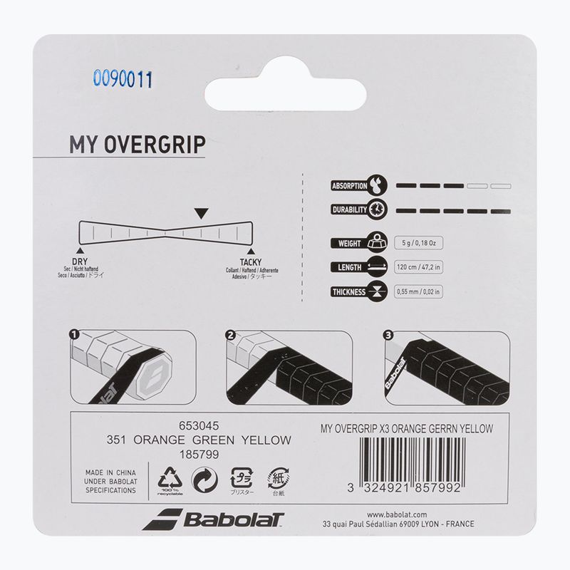 BABOLAT My Overgrip Tennisschlägerhüllen 3 Stück Farbe 653045 2