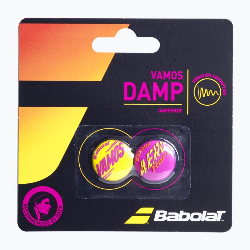 BABOLAT Schwingungsdämpfer Vamos Damp Reef 2 Stück lila/gelb 700118 2