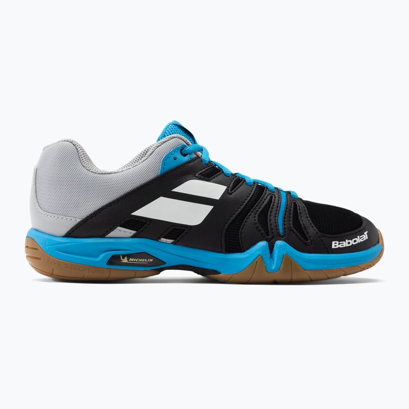 Herren Badmintonschuhe BABOLAT 22 Shadow Team schwarz-blau 30F2105 2