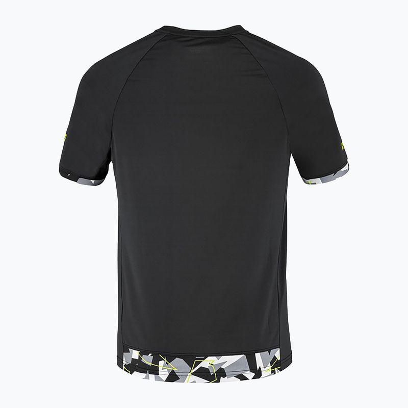Herren Babolat Aero Crew Neck Tennisshirt Schwarz 2MS23011Y 2