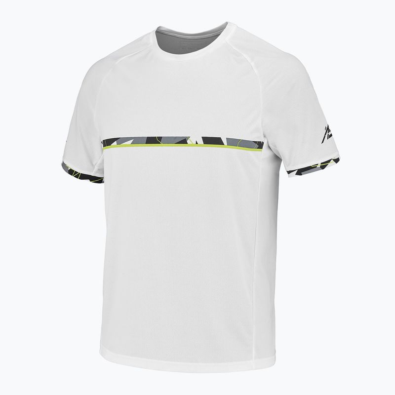 Herren Babolat Aero Rundhals-Tennisshirt Weiß 2MS23011Y