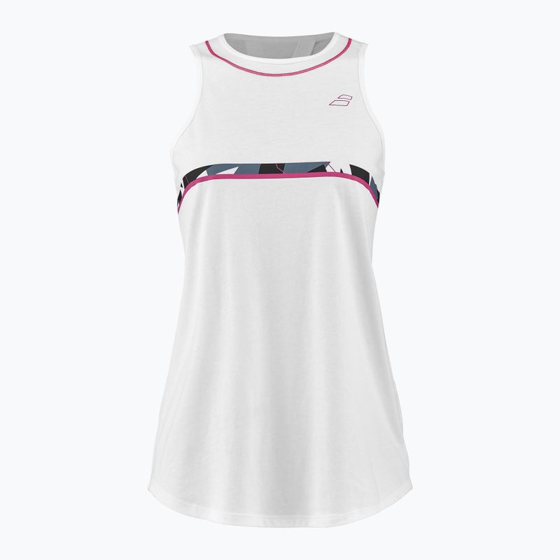 Babolat Damen Tennis-Shirt Aero Cotton Tank weiß 4WS23072Y