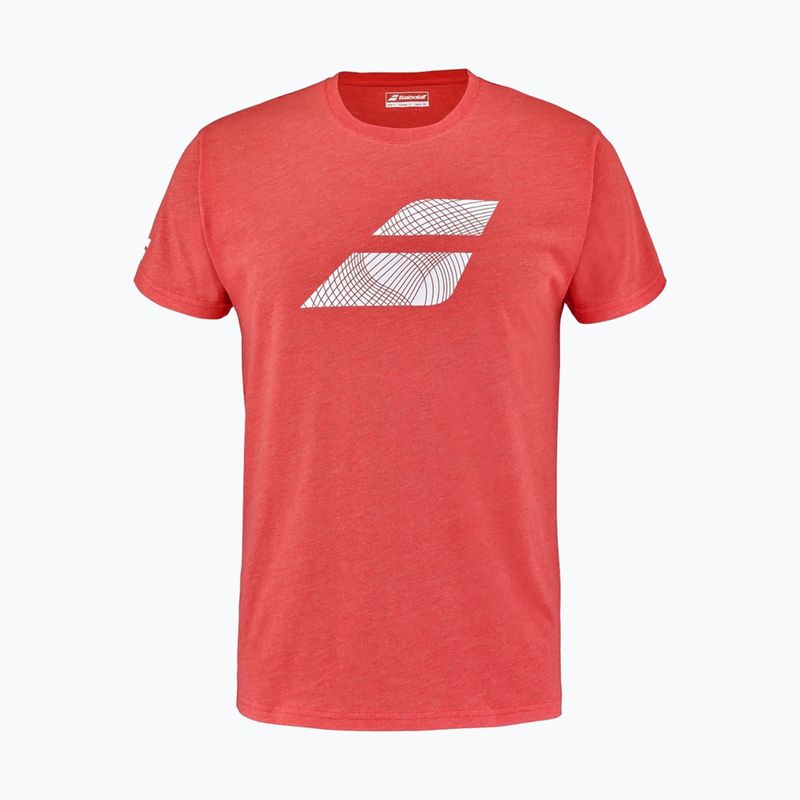 Babolat Männer Übung Big Flag T-Shirt Mohnrot Heidekraut