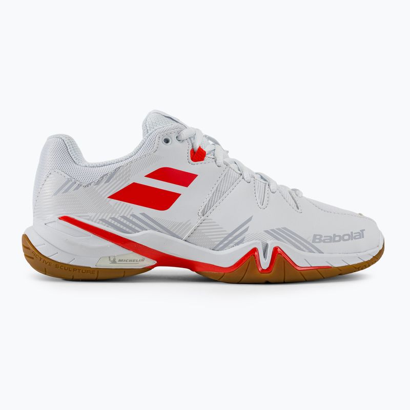 Badmintonschuhe Damen Babolat Shadow Spirit white/lavender 2
