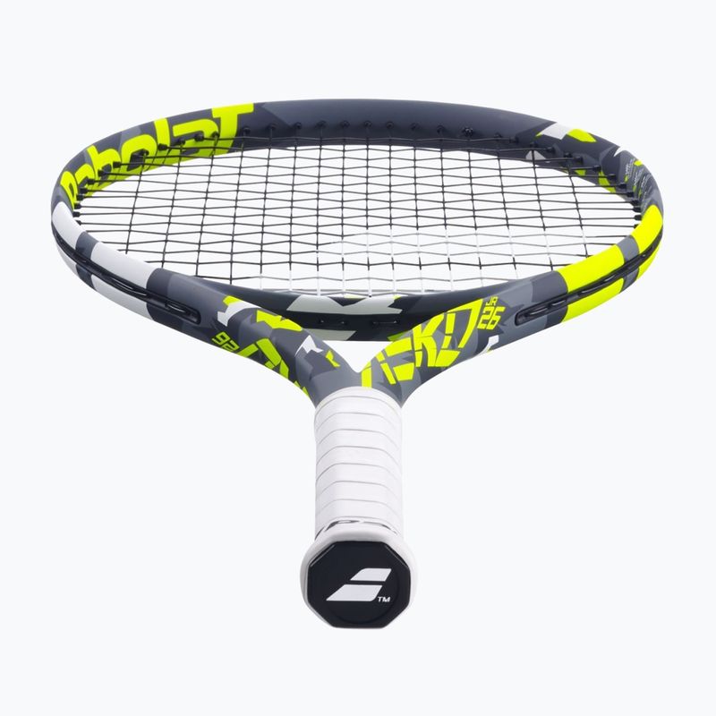 Babolat Aero Junior 26 grau/gelb/weiß Kinder-Tennisschläger 9
