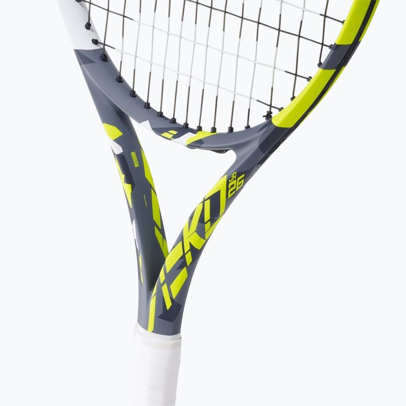 Babolat Aero Junior 26 grau/gelb/weiß Kinder-Tennisschläger 11