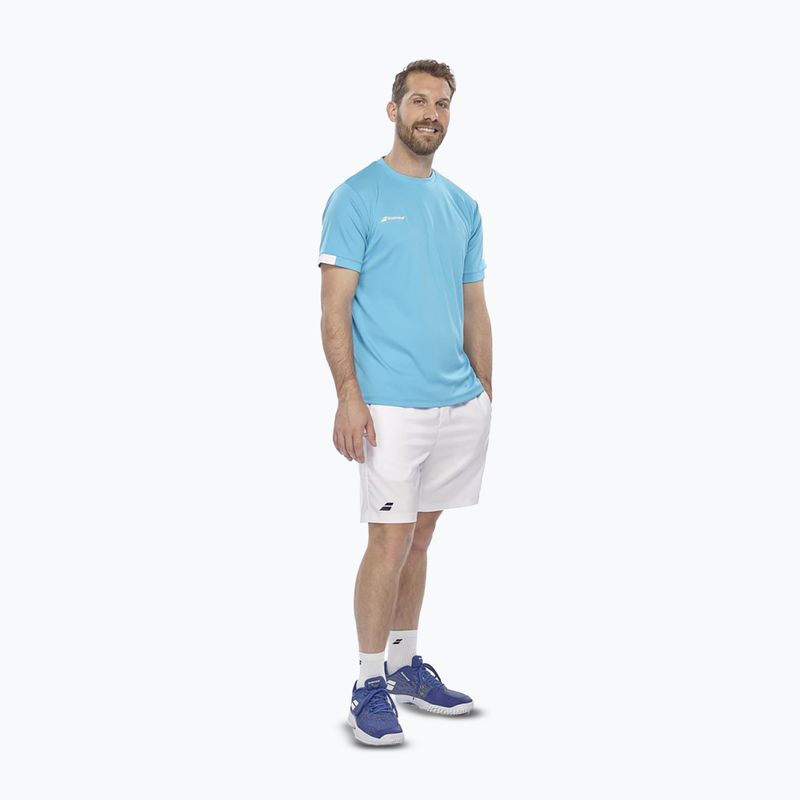 Shirt Herren Babolat Play Crew Neck cyan blue