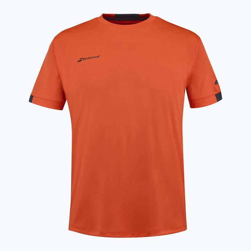 Shirt Kinder Babolat Play Crew Neck Jr fiesta red