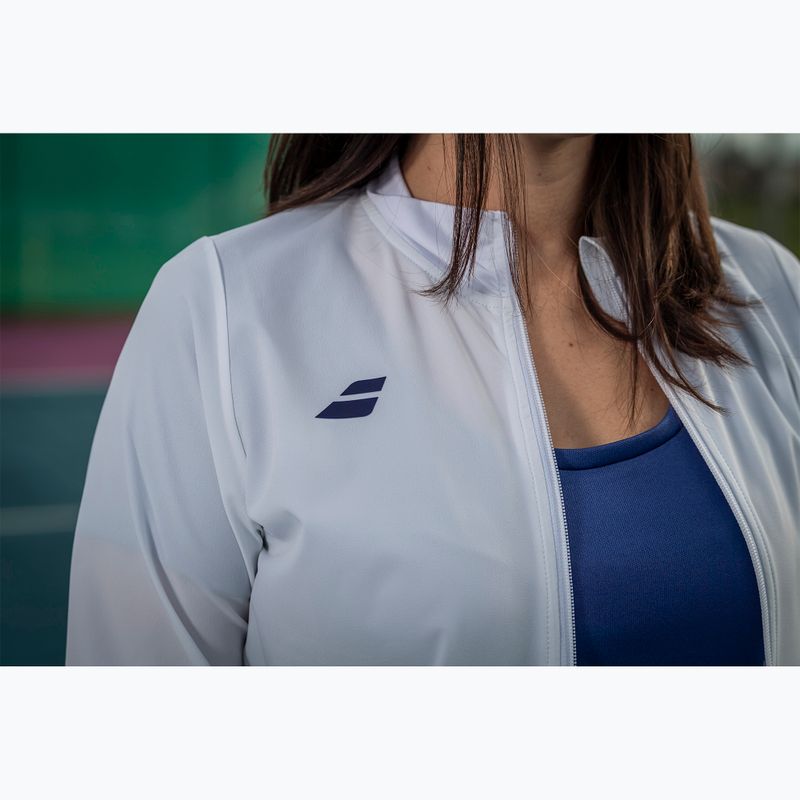 Sweatshrit Hoodie Tennis Damen Babolat Play white/white 4
