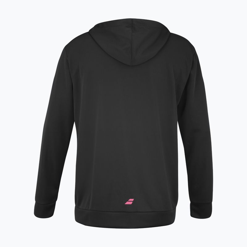 Sweatshrit Hoodie Tennis Herren Babolat Padel Hood Sweat black/black 2