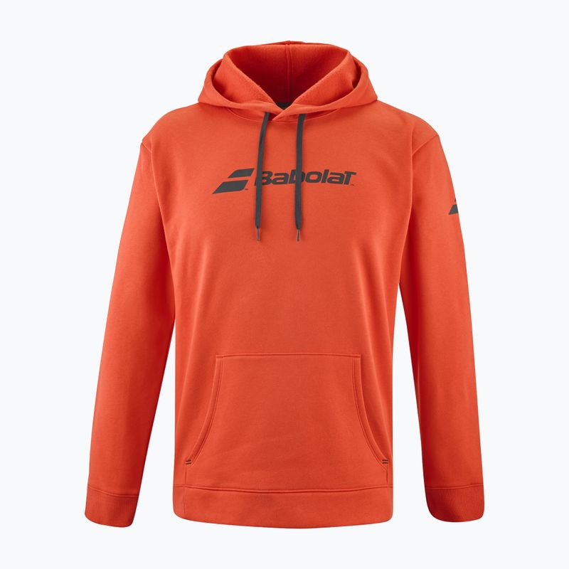 Sweatshrit Hoodie Tennis Herren Babolat Exercise Hood Sweat fiesta red