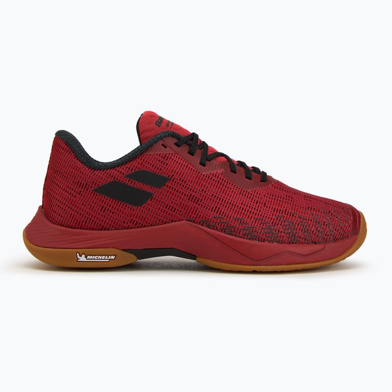 Badmintonschuhe Herren Babolat Shadow Spirit 2 black/ poppy red 2
