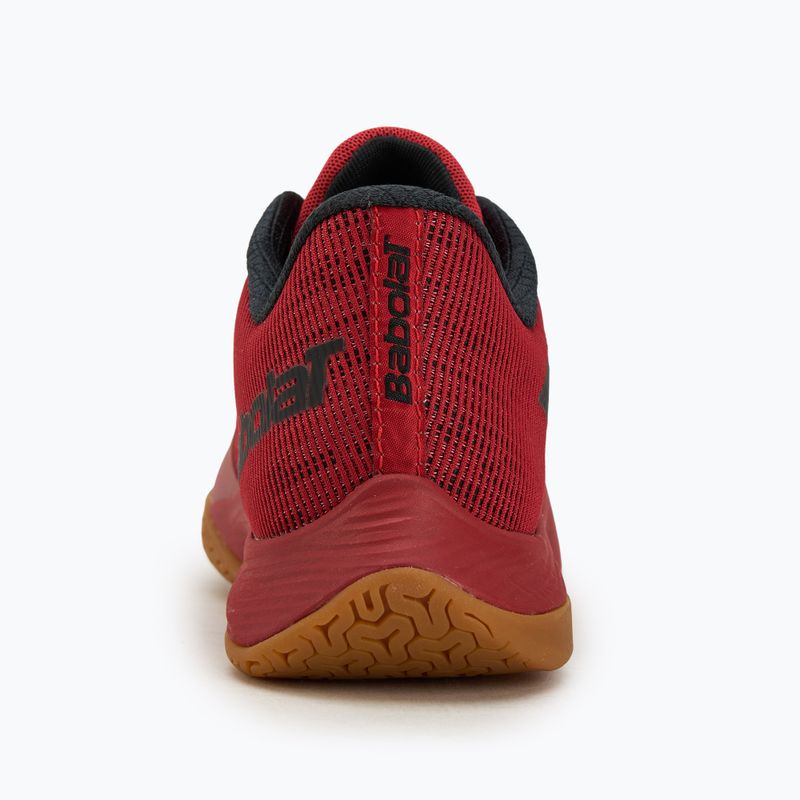 Badmintonschuhe Herren Babolat Shadow Spirit 2 black/ poppy red 6