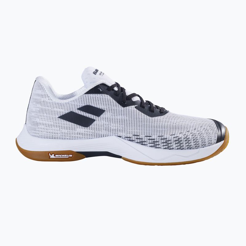 Badminton Schuhe Herren Babolat Shadow Spirit 2 white/ black 9