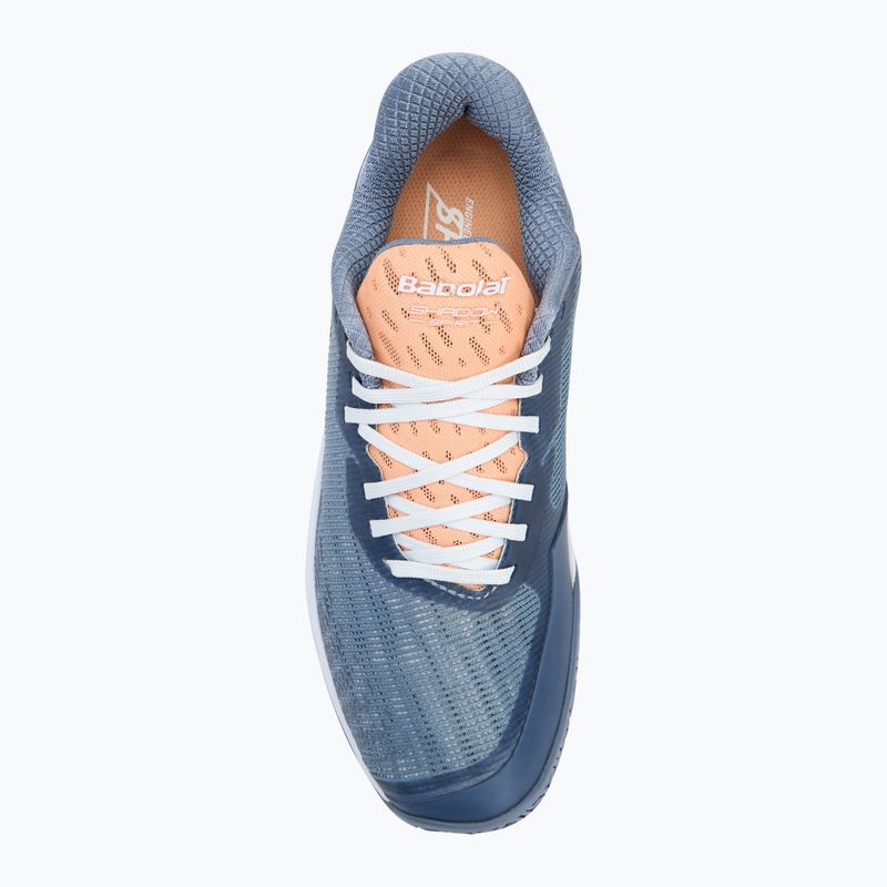 Badminton Schuhe Damen Babolat Shadow Spirit 2 grey/ coral 5
