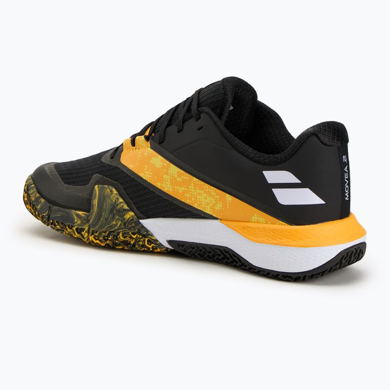 Padelschuhe Herren Babolat Movea 2 white/ saffron 3