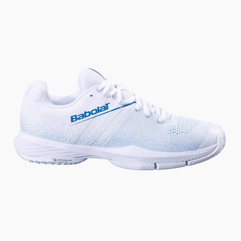 Padelschuhe Damen Babolat Sensa W white/ cool blue 2