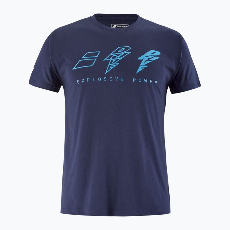 Shirt Herren Babolat Drive Cotton drive heritage blue