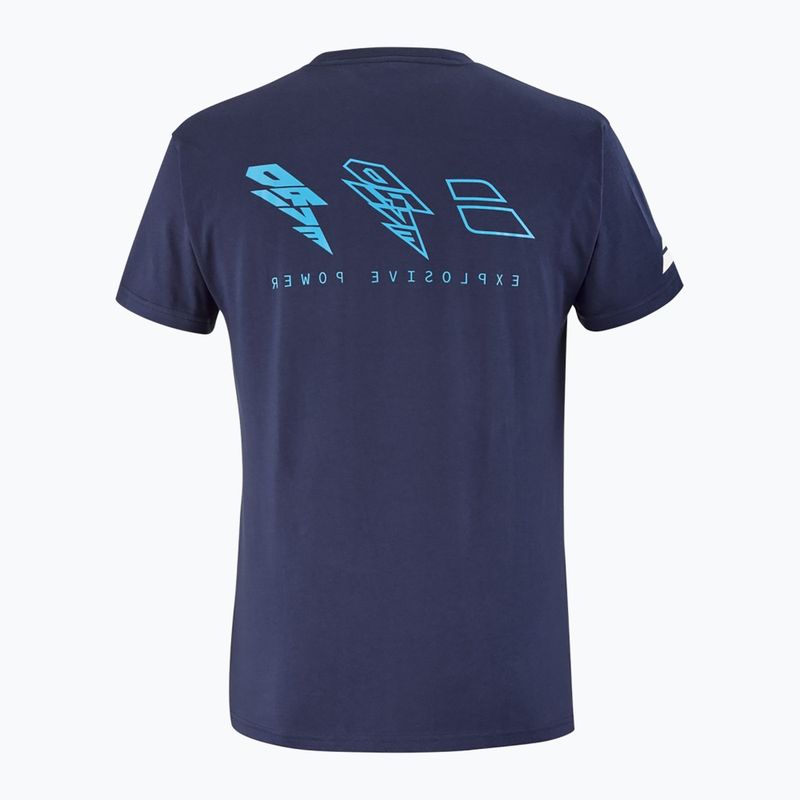 Shirt Herren Babolat Drive Cotton drive heritage blue 2