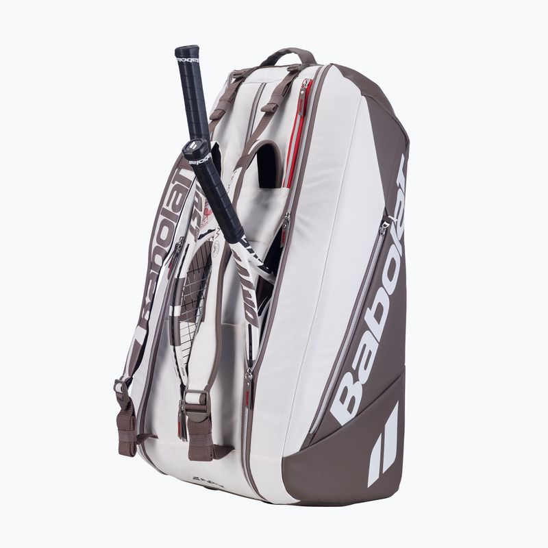 Tennistasche Babolat RH9 Pure Wimbledon 80 l white/dark beige 3