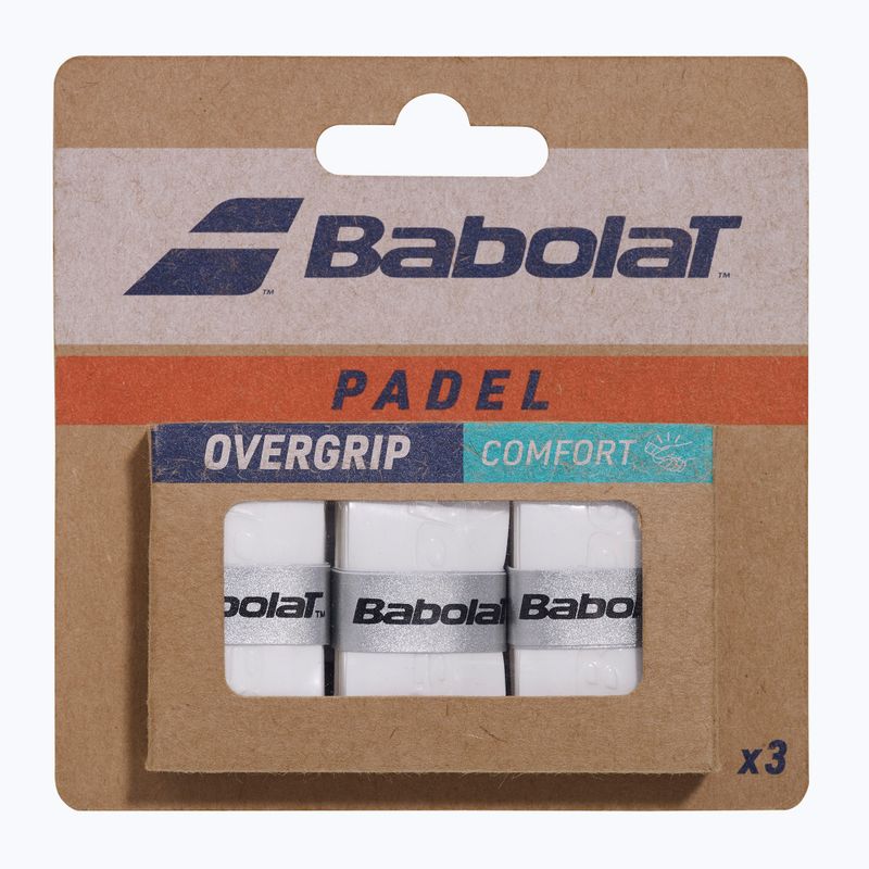 Padel-Overgrips Babolat Comfort Padel 3 pack white 3