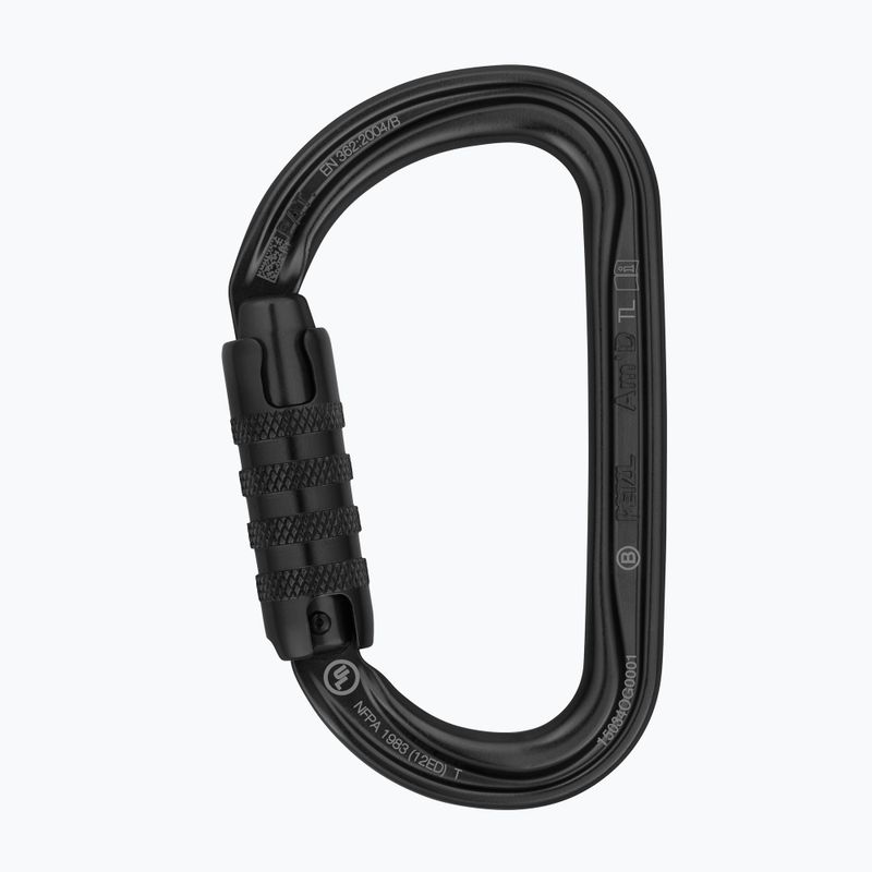 Kletterkarabiner Petzl Am'D Triact-Lock TLN schwarz