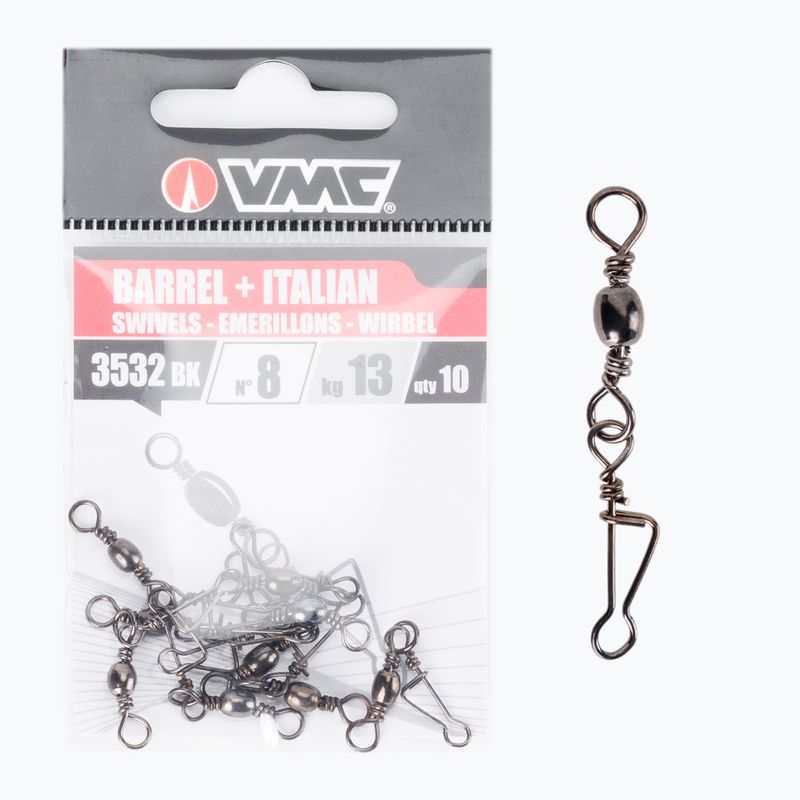 VMC 3532Bk Baril Agrafe Spinnerei Sicherheitsnadeln schwarz BK0004J9