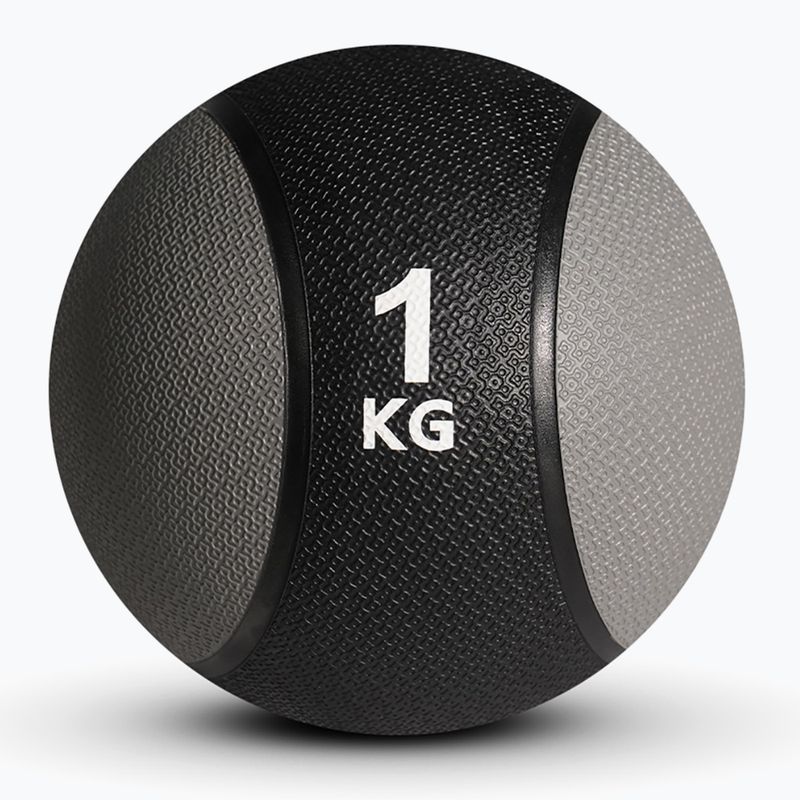 Medizinball Sveltus Medicine Ball Rubber 1 kg grey/ black 2