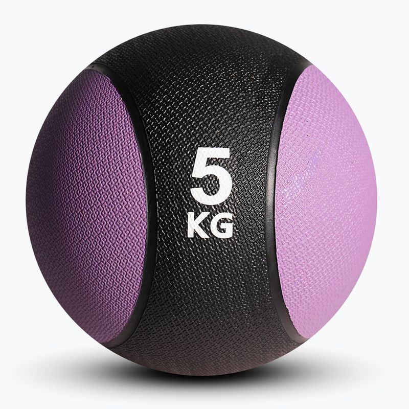 Sveltus Medizinball Gummi 5 kg violett/ schwarz 2