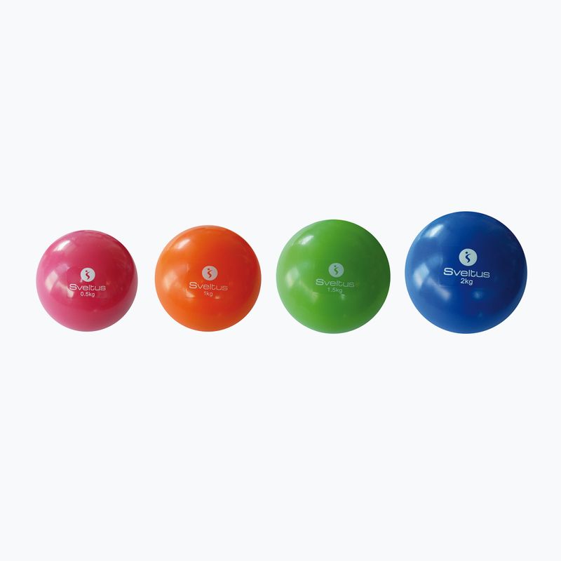 Medizinball Sveltus Weighted 0,5 kg red 2
