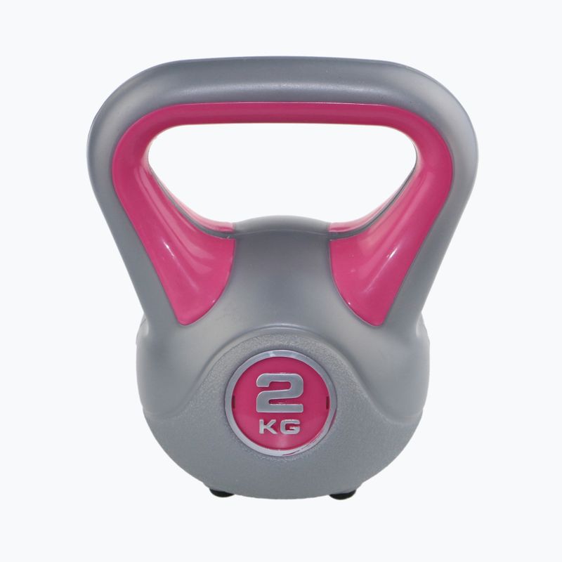 Kettlebell Sveltus Fit 2 kg grau/rosa