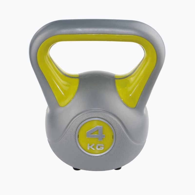 Kettlebell Sveltus Fit 4 kg grau/gelb