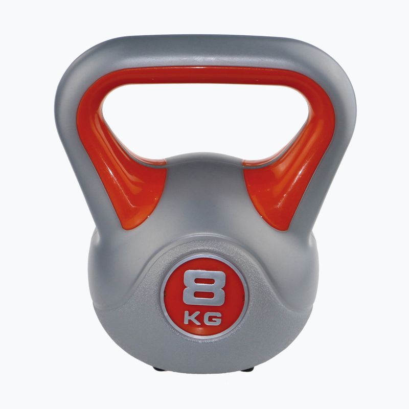 Kettlebell Sveltus Fit 8 kg grau/rot