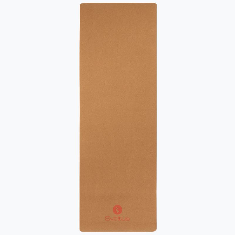 Fitnessmatte Sveltus Cork Yoga natural/ Lilac