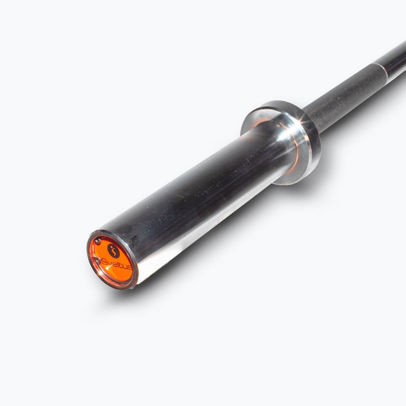 Gerade olympische Langhantelstange Sveltus Training Bar + 2 Hantelklemmen chrome 2