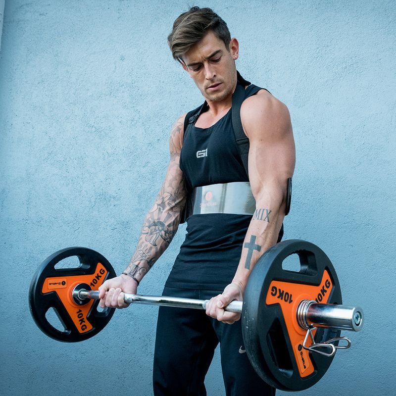 Gerade Hantelstange Sveltus Training Bar + 2 Spring Collars 175 cm chrome 7