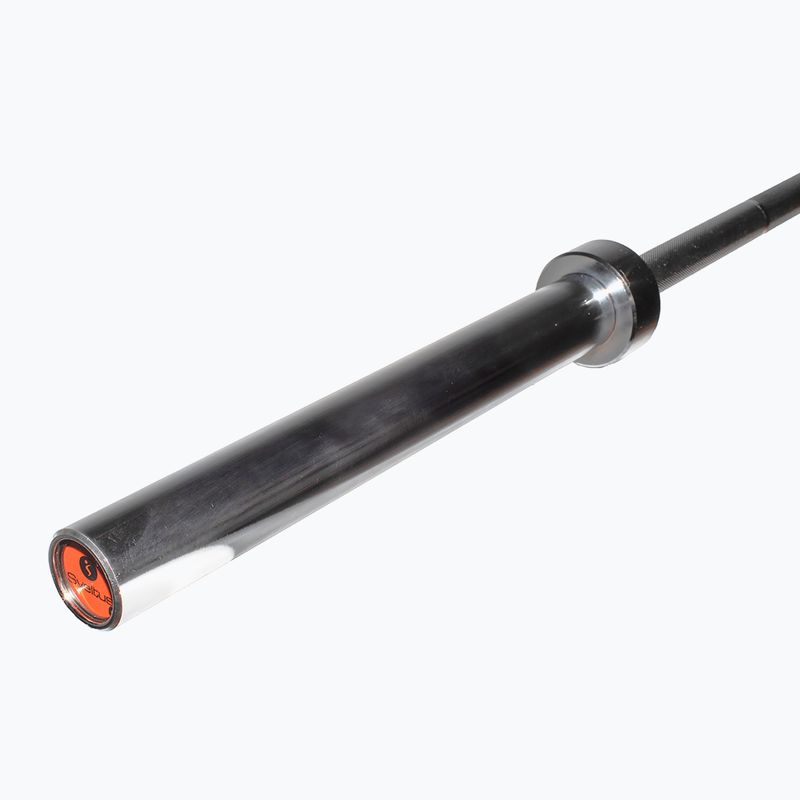 Gerade Hantelstange Sveltus Training Bar + 2 Spring Collars 220 cm chrome 4