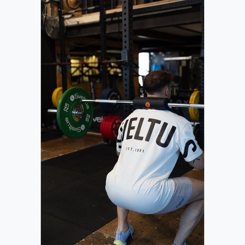 Olympische Kniebeugenstange + 2 Hantelklemmen Sveltus Safety Squat Bar chrome/black 3