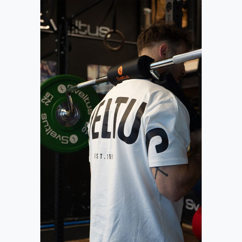 Olympische Kniebeugenstange + 2 Hantelklemmen Sveltus Safety Squat Bar chrome/black 4