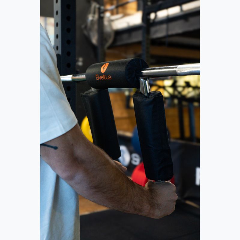 Olympische Kniebeugenstange + 2 Hantelklemmen Sveltus Safety Squat Bar chrome/black 5