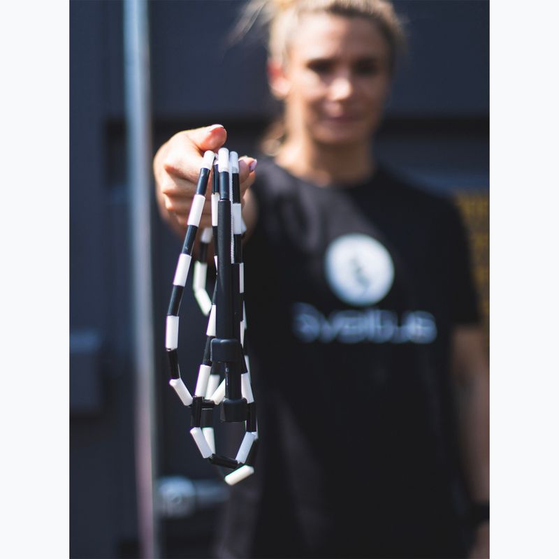 Sveltus Crossovers 213 cm schwarz/weißes Trainings-Springseil 2
