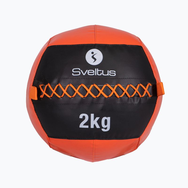 Sveltus Wall Ball 2 kg schwarz/rot