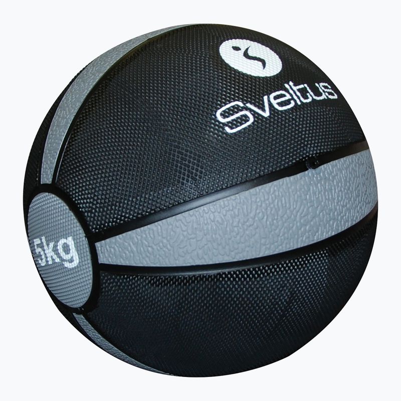 Sveltus Medizinball 5 kg schwarz/grau