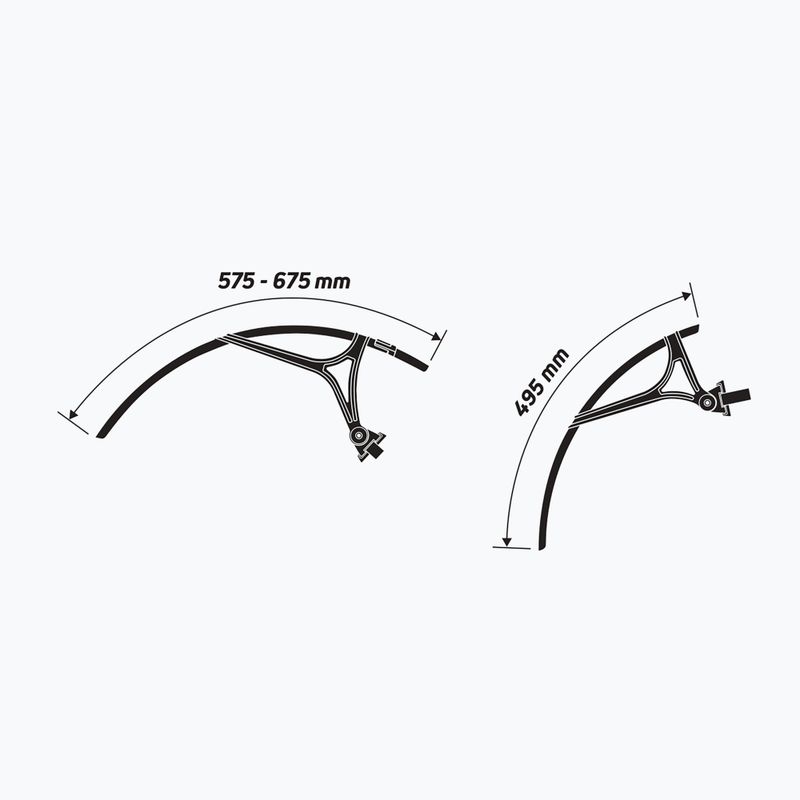 Fahrradschutzbleche Zefal Shield G50 set black 9