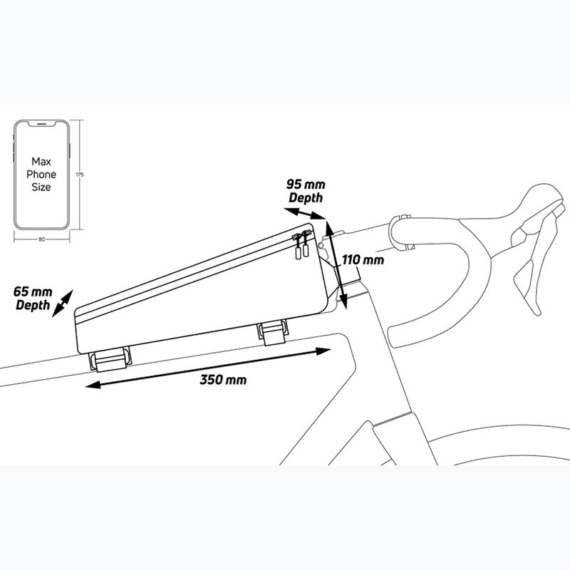 Zefal Console Pack T3 Rahmen Fahrradtasche schwarz ZF-7012 2