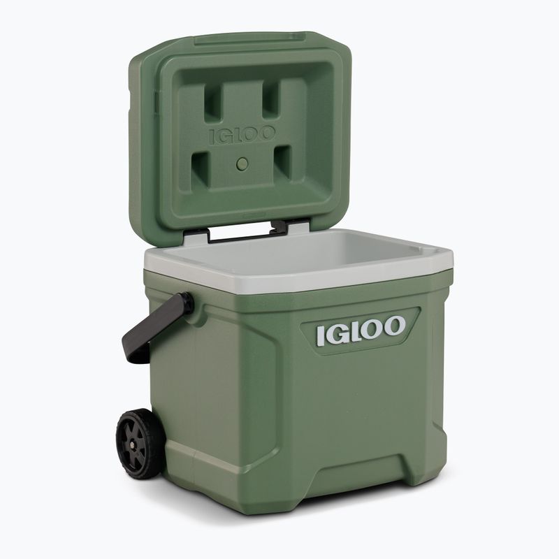 Igloo Ecocool Latitude 16 Qt Walzenwanderkühlschrank 15 l vintage grün 7