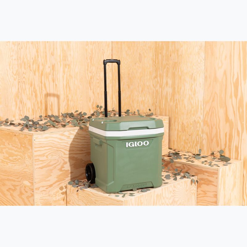 Igloo Ecocool Latitude 60 Qt Rolle 56 l vintage grüner Touring-Kühlschrank 10