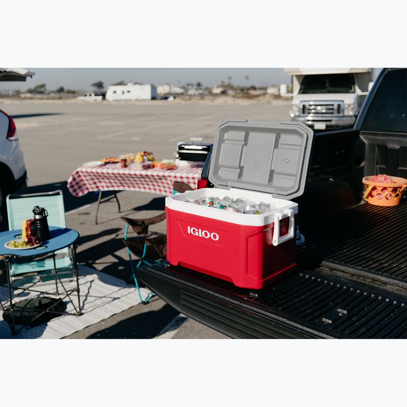 Igloo Latitude 52 Industrie-Kühlschrank rot/weiß/meteorit 9