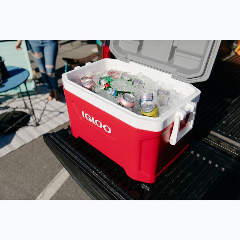 Igloo Latitude 52 Industrie-Kühlschrank rot/weiß/meteorit 11